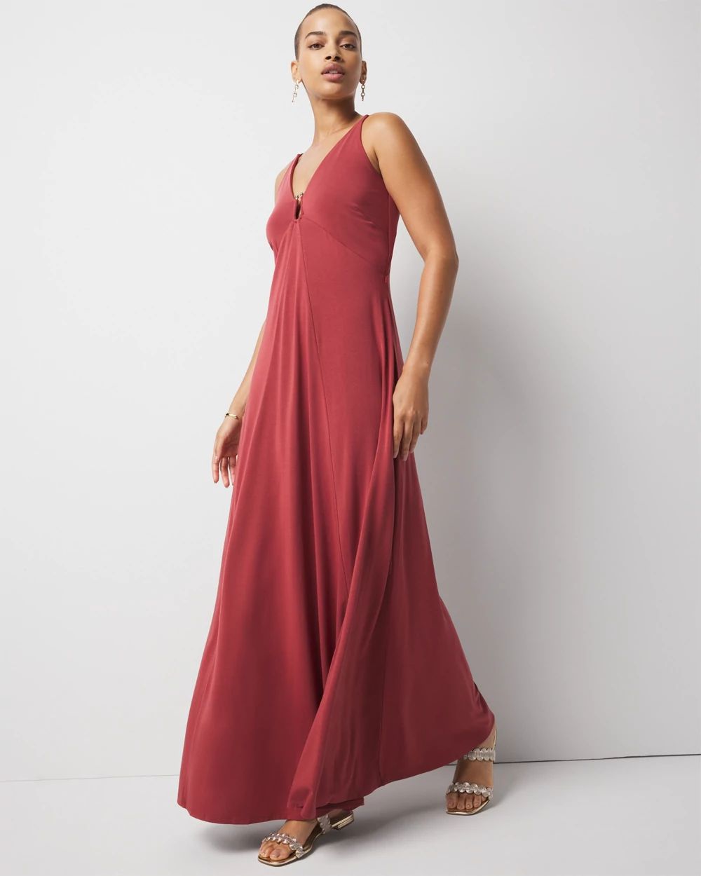 Petite Hardware Jersey Maxi Dress | White House Black Market